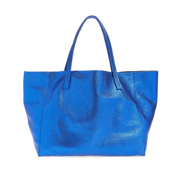 Kurt Geiger Bags Kurt Geiger London Violet Leather Tote Navy